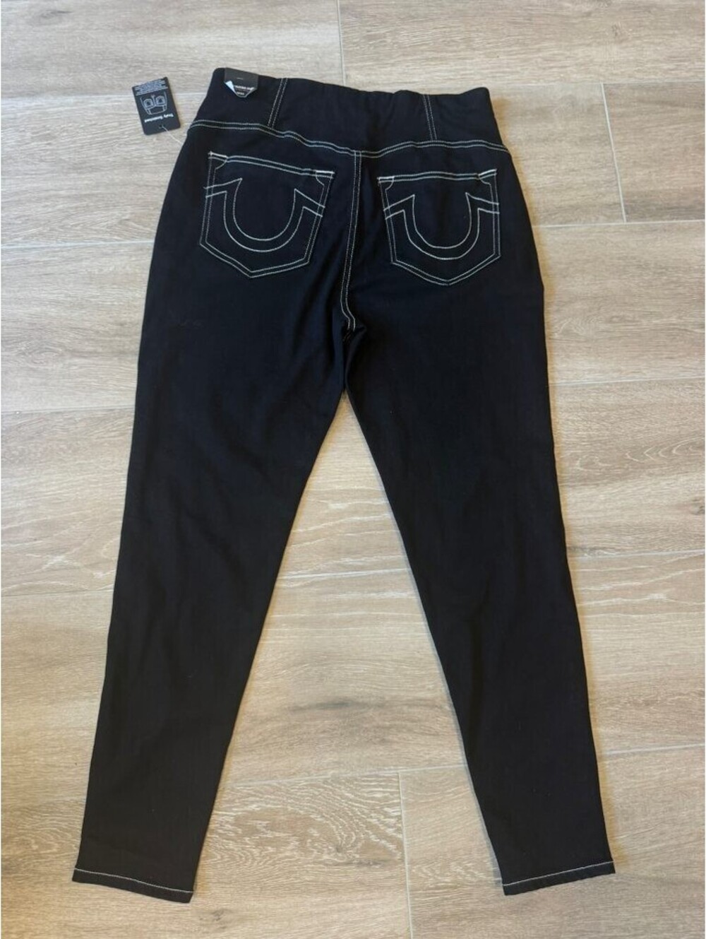 True Religion Jennie High Rise Skinny Jeans Black W34 NWT
